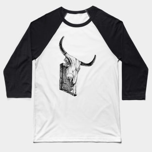 Cow Skull Baseball T-Shirt